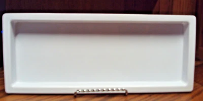 White Melamine Ware Tray-Rectangular 6.25x15" Serving~ Storage Organization 1007 - Image 1 of 4