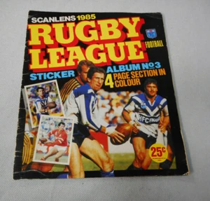 #FF. PART SET(112/208) 1985 SCANLENS RUGBY LEAGUE STICKERS IN ALBUM - Bild 1 von 12