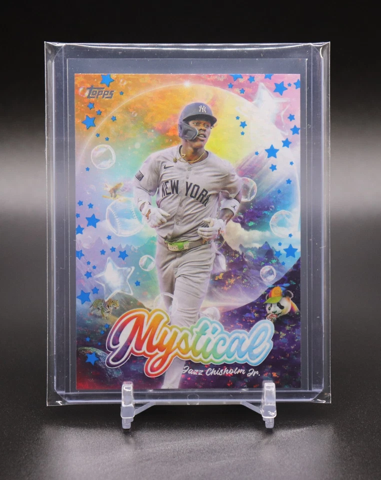 2024 Topps Update Series - Mystical #MYS-31 Jazz Chisholm Blue Parallel  - Image 1 of 2