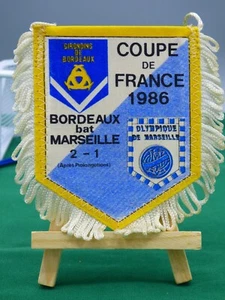 FANION FOOTBALL MATCH COUPE DE FRANCE BORDEAUX - MARSEILLE - Picture 1 of 5