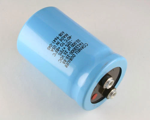1x Condensador electrolítico de aluminio de lata grande 33000uF 25V mfd DC 85 C FAS33000-25 Foto 1 de 1