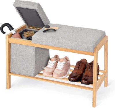 BAMBOO BENCH AND STORAGE SOLUTION - Image 1 of 4