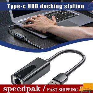 1X USB-C to Ethernet Adapter Type-C 3.0 to RJ45 Network 100/1000Mbps LAN Z7T4 - Photo 1/14