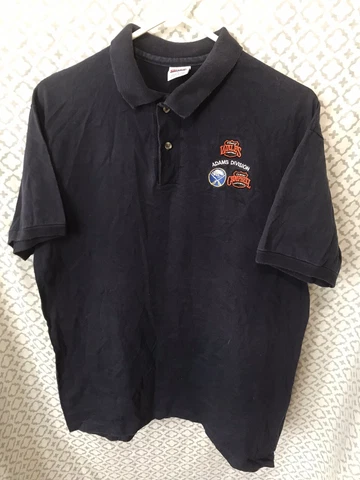 Vintage 90s BUFFALO SABRES GOLF POLO SHIRT L Old logo Old conferences Logos Rare Cover