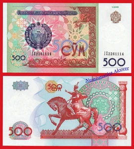 UZBEKISTAN 500 Sum 1999 Pick 81 SC / UNC - Imagen 1 de 1