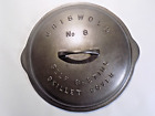 A+++ Griswold 468A No.8 Low Dome LBL Skillet Cover-Restored-A++