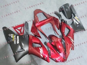 Fit for 00-01 YZF R1 Candy Red Matt Blk ABS Injection Mold Bodywork Fairing Kit - Picture 1 of 7