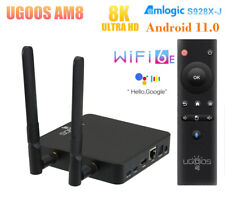 UGOOS AM8 8K TV Box Amlogic S928X-J Android 11 4G 32G WiFi6E 1000M BT5.3 HDR Box