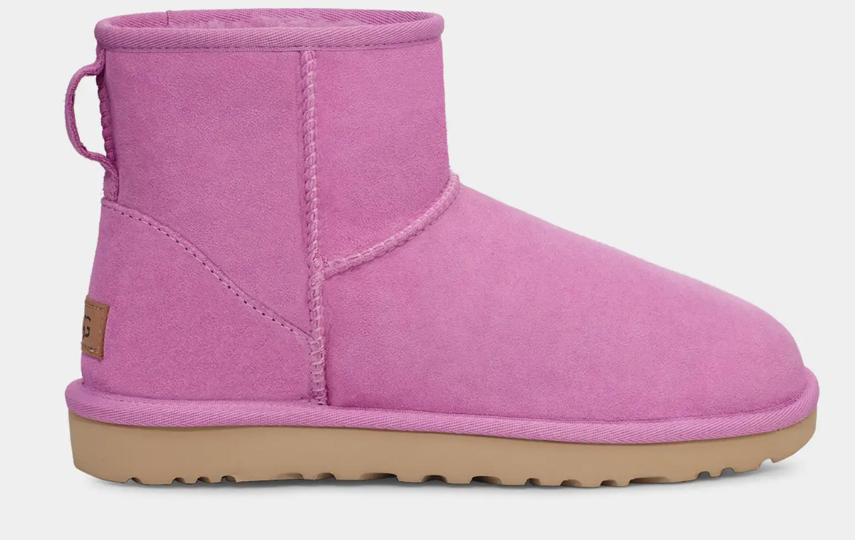 ショートブーツ・ブーティ UGG W Classic Ultra Mini Boots - UGG - Leather - Purple W Classic Ultra Mini Boots - UGG - Leather - Purple