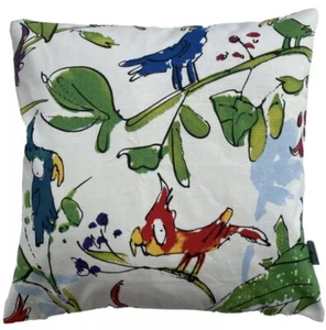 Parrots Cushion Cover Quentin Blake Drawing Osborne & Little Fabric Cotton 16” - Picture 1 of 3