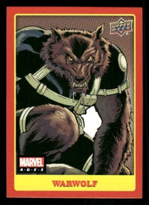 2020 Upper Deck Marvel Ages Warwolf # 34 Base Low Series - Picture 1 of 2