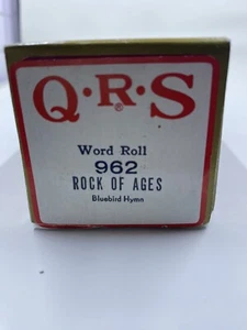 QRS 962 Rock Of Ages Player Piano Word Roll Bluebird Hymn - Bild 1 von 5