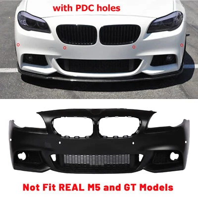 F10 MTECH MSPORT Style Front Bumper W/ PDC For BMW 5 Series 2011-2017 - Imagem 1 de 4