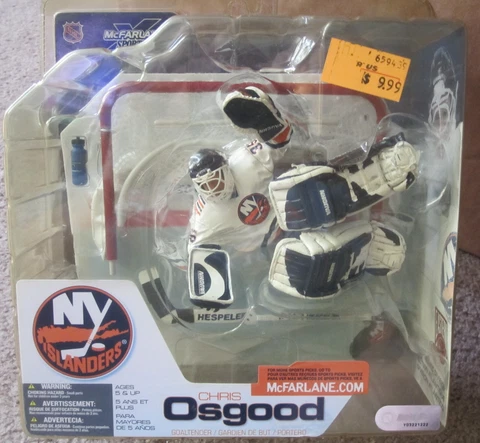 New McFARLANE NHLPA CHRIS OSGOOD NY ISLANDERS SPORTSPICKS Goalie Figure Cover