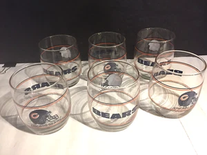 Vintage Chicago Bears Trinkglas NFL Glas Cocktailglas 6er Set - Bild 1 von 6