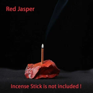 Natural Crystal Raw Rough Incense Stick Burner Base Holder Stand Home Ornaments - Picture 1 of 31