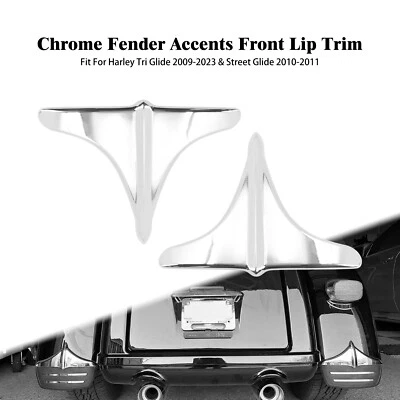 Chrome Rear Fender Accents Front Lip Edge Trim Fit For Harley Tri Glide 09-23 — 第 1/4 张图片