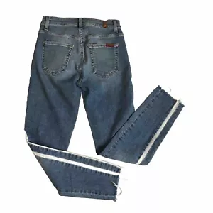 7FAM 7 Seven For All Mankind Jeans The Ankle Skinny weiß Seitenstreifen Gr. 25 EUC! - Bild 1 von 11