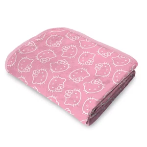 Hello Kitty Character Super Plush Throw Blanket 46 x 60 inch Pink - Picture 1 of 10