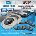 Front Slotted Disc Rotors + Bendix Brake Pads for Ford Mondeo HE HB HC HD 2.0L
