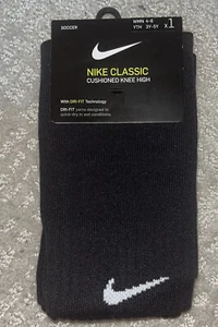 *NUOVO* Calzino da calcio Nike Classic imbottito al ginocchio (SX5728-010) taglia small 3 anni-5 anni - Foto 1 di 4