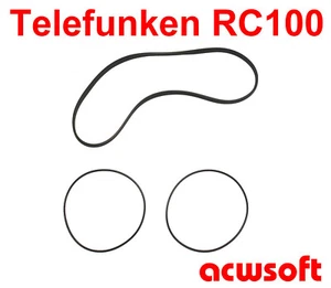  Riemen Belts for Telefunken RC100 RC-100 - Bild 1 von 1
