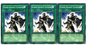 Yugioh- 3X Super Double Summon - Common - 1st Edition - GLAS-EN053 - Near Mint - Picture 1 of 1