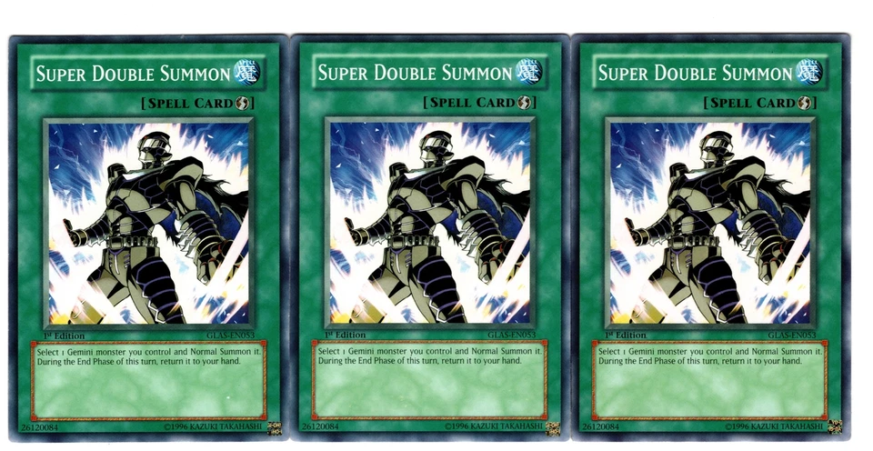 Yugioh- 3X Super Double Summon - Common - 1st Edition - GLAS-EN053 - Near Mint - Image 1 of 1