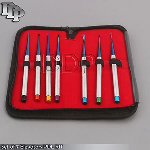 7Pcs Set Dental PDL Periotomes Elevator Implant Root Extracting - Picture 1 of 3
