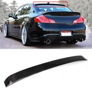 VISERA ALERÓN DE TECHO TRASERO DE FIBRA DE CARBONO PARA 2007-13 INFINITI G25 G35 G37 Q40 4 puertas - Imagen 1 de 6