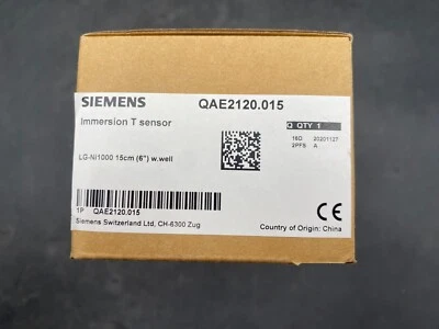 New SIEMENS QAE2120.015 Immersion T Sensor - Image 1 of 3