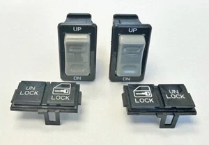 NEW! 85-92 Firebird Trans Am Power Window Door Lock Switches Set of 4 Kit Switch - Foto 1 di 1