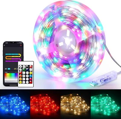 LED Lichterkette Lichtschlauch Bluetooth APP Musik Controller Lichterschlauch DE - Bild 1 von 4