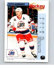 1992-93 Panini Stickers Hockey  #52 Teppo Numminen  Winnipeg Jets V82564