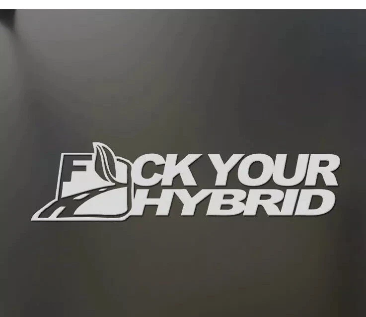 Adesivo de vinil F*k Your Hybrid Prius Funny Honda Race WRX JDM Stance Drift Die Cut  - Imagem 1 de 1