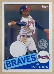 OZZIE ALBIES - 2020 Topps '85 TOPPS RELICS #85TR-OA - ATLANTA BRAVES - Foto 1 di 3
