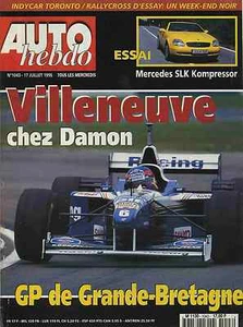 AUTO HEBDO Nr. 1043 vom 17.07.1996 GP GROSSBRITANNIEN 306 S16 MERCEDES SLK 230 - Bild 1 von 1