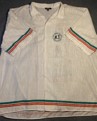 БЕЙСБОЛЬНЫЙ МЯЧ BOOHOOMAN Man 4XL LOS ANGELES COLLEGE с коротким рукавом на пуговицах ограниченное издание - Изображение 1 из 4