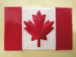Parche de hierro bordado con bandera canadiense de Canadá - Imagen 1 de 1