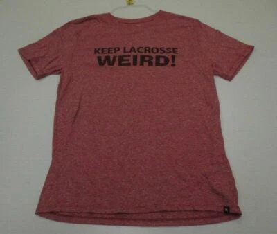 Camiseta roja HURLEY para hombre talla L algodón KEEP LACROSSE WEIRD Foto 1 de 4