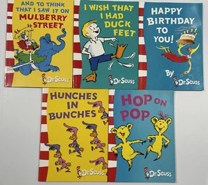 5 Children’s Dr Seuss Reading, Picture Paperback Books. - Picture 1 of 6