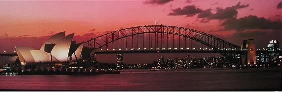 Jumbo Poster Sydney Sunset Australia Opera House Harbour Bridge - Image 1 of 1