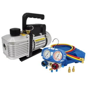 HVACDIRECT Refrigeration & HVAC Split System Install Kit (Pump & Manifold Set) - Picture 1 of 1