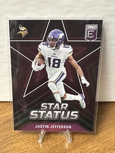 Justin Jefferson 2023 Donruss Elite Star Status Green #6 - Minnesota Vikings - Picture 1 of 2