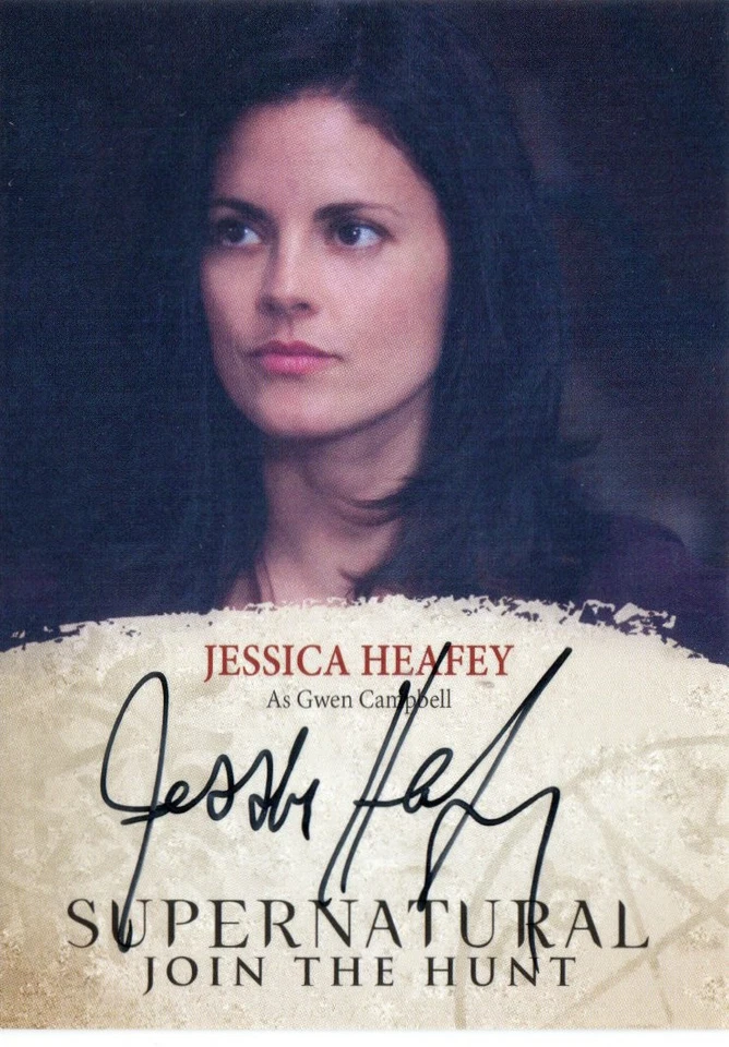 Supernatural Seasons 4-6 Auto Autograph JH Jessica Heafey As Gwen Campbell - Image 1 of 1
