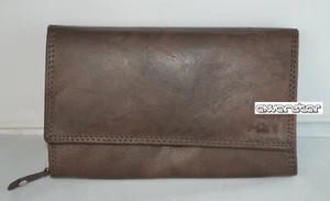8064 Hochwertige DAMEN LEDER PORTEMONNAIE leder GELDBÖRSE Portmonee Geldbeutel - Picture 1 of 11