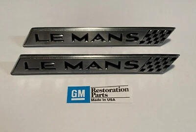 1964 1965 1966 Pontiac Lemans nuevo panel puerta emblemas par 64 65 66 hecho en EE. UU. Foto 1 de 2