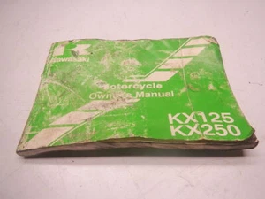 Kawasaki 2002 motocicleta manual del propietario KX125 KX250 L4 KX 125 250 02 - Imagen 1 de 9