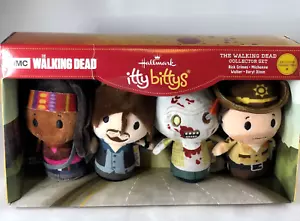 HALLMARK THE WALKING DEAD ITTY BITTYS COLLECTOR SET OF 4  W/EXCLUSIVE CHARACTERS - Picture 1 of 7