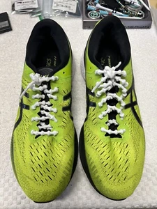 ASICS 9.5 Men's Running Shoes Gel-Kayano 27 Excellent Gym Shoes Lime Zest Green - Picture 1 of 10